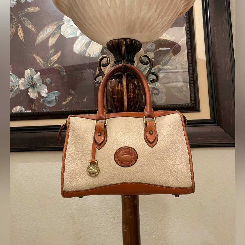 Dooney & Bourke Cream and Brown Handbag
